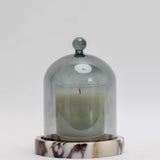 Glass Cloche with Stone Base
