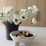 Woodsen Paper Mache Footed Bowl