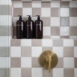 Plastic Shower/Bath Amber Liquid Pumps