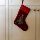 Red Beaded Stocking