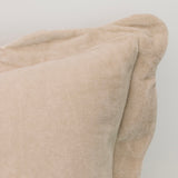 Pomona Scallop Pillow - Beige - 22"x22"