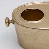 2-Bottle Metal Wine Holder - Gold