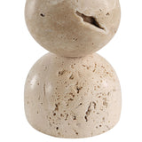 Amarena Travertine Candle Holder - Set of 2