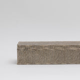Striped Hide Leather Decorative Box