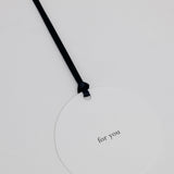 For You Letterpress Gift Tag