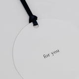 For You Letterpress Gift Tag