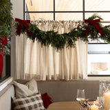 Holiday Tree Hand-Hooked Lumbar Pillow