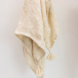 Blyane Tasseled Throw Blanket - Cream