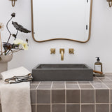 Concord Square Wall Mount Bathroom Faucet with Cross Handles