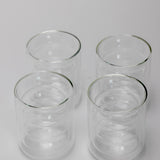 Waves Clear Water Glass - Set of 4