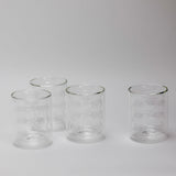 Waves Clear Water Glass - Set of 4