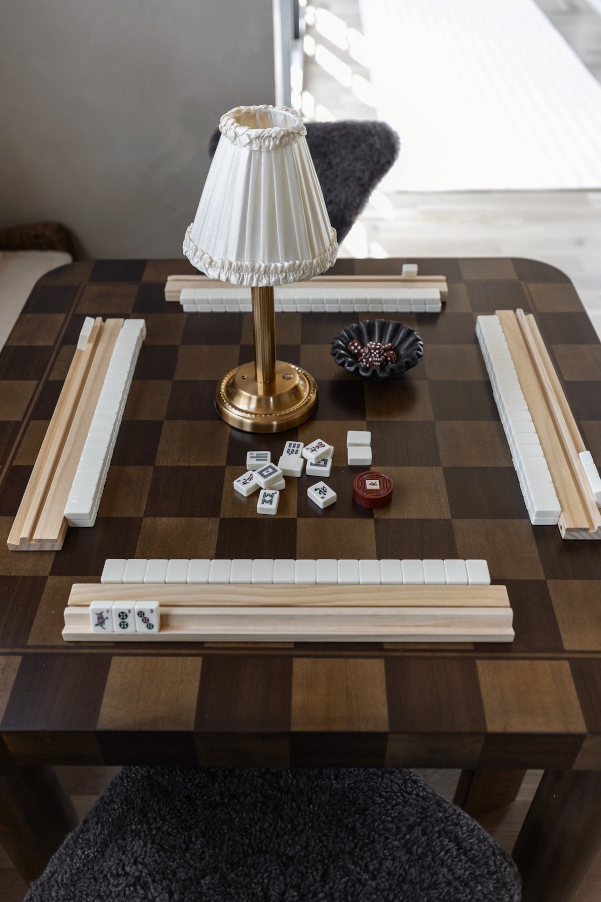 Oscar Checkered Dining Table