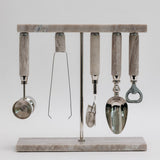 Marbella 5-Piece Bar Tool Set - Marble