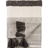 Sojourn Throw Blanket - Ivory + Grey