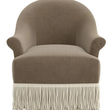 Cecile Fringe Swivel Chair