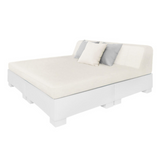 Ledge Lounger Affinity Square Sunbed with Backrest Cushion
