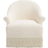 Cecile Fringe Swivel Chair