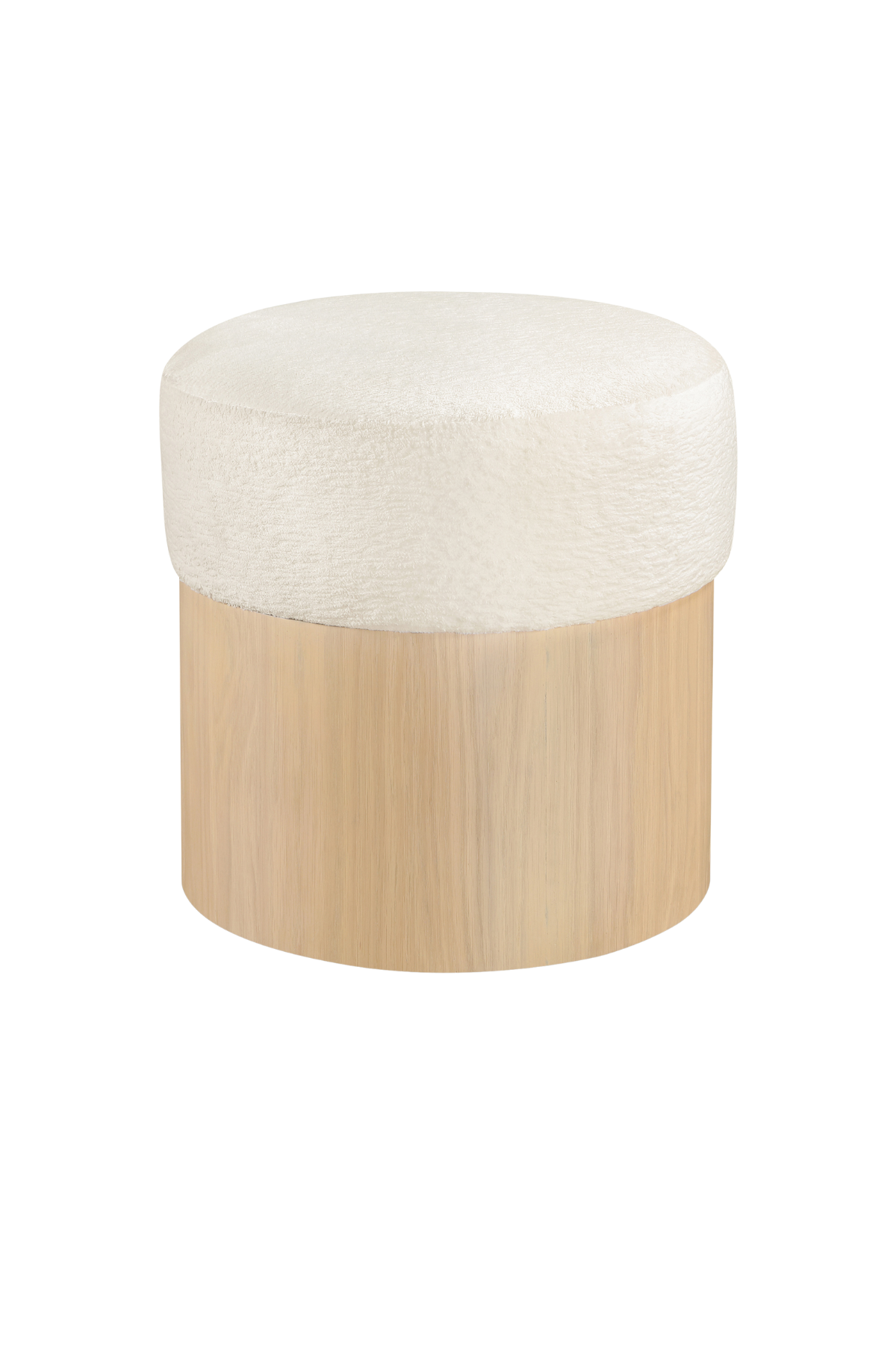 Nimes Velour Fur Ottoman