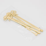 Bow Drink Stirrer - Gold - Set of 5