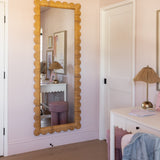 Bama Long Natural Rattan Wall Mirror