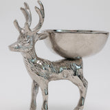 Aluminum Reindeer Bowl - Silver