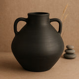 Black Rustic Terracotta Vase