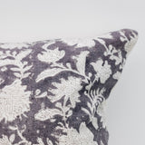 Block Print Floral Pillow - 20"x20"