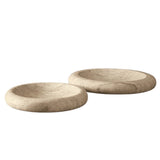 Round Travertine Tray