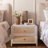 Patty Rattan 2-Drawer Nightstand
