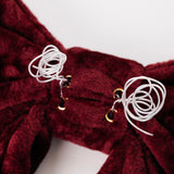 Winslet Oversized Bow - Dark Red - 2 Sizes