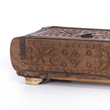 Found Carved Wooden Box