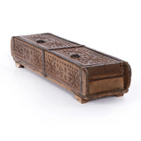 Found Carved Wooden Box