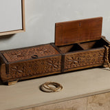 Found Carved Wooden Box
