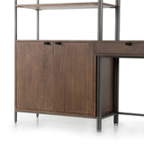Trey Modular Wall Desk with 1 Bookcase