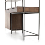 Trey Modular Wall Desk with 1 Bookcase