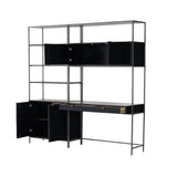 Trey Modular Wall Desk with 1 Bookcase