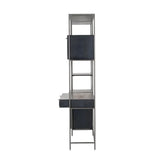 Trey Modular Wall Desk with 1 Bookcase