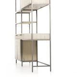 Trey Modular Wall Desk with 1 Bookcase