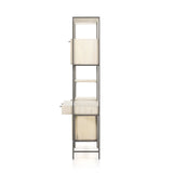 Trey Modular Wall Desk with 1 Bookcase
