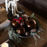 Glitter Pinecone Ornament with Ribbon