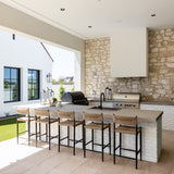 Lomas Outdoor Metal Bar + Counter Stool