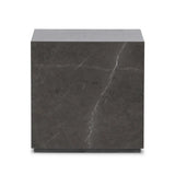 Modern Marble Plinth End Table