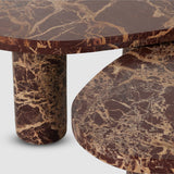 Zion Nesting Coffee Table Set - Merlot Marble