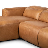Radley Power Recliner 3-Piece Sectional W/ Chaise - Butterscotch