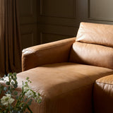 Radley Power Recliner 3-Piece Sectional W/ Chaise - Butterscotch