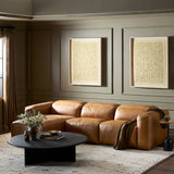Radley Power Recliner 3-Piece Sectional W/ Chaise - Butterscotch