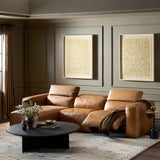 Radley Power Recliner 3-Piece Sectional W/ Chaise - Butterscotch