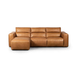 Radley Power Recliner 3-Piece Sectional W/ Chaise - Butterscotch