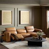 Radley Power Recliner 3-Piece Sectional W/ Chaise - Butterscotch