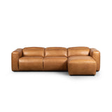 Radley Power Recliner 3-Piece Sectional W/ Chaise - Butterscotch